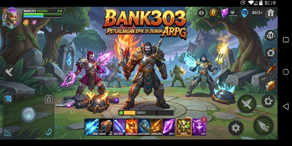 Gameplay mendebarkan di BANK303 dengan aksi ARPG yang intens.