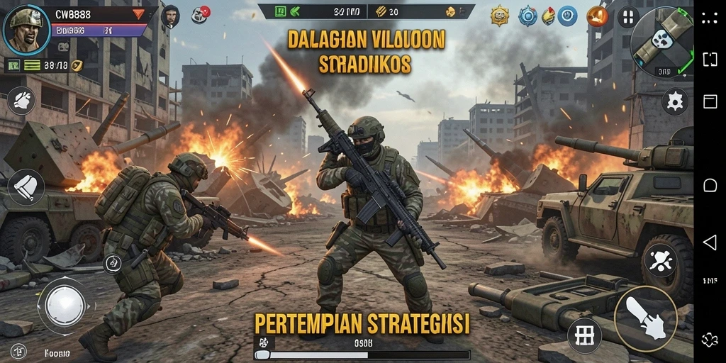Screenshots gameplay Tower Defense dengan aksi seru di CW8888.