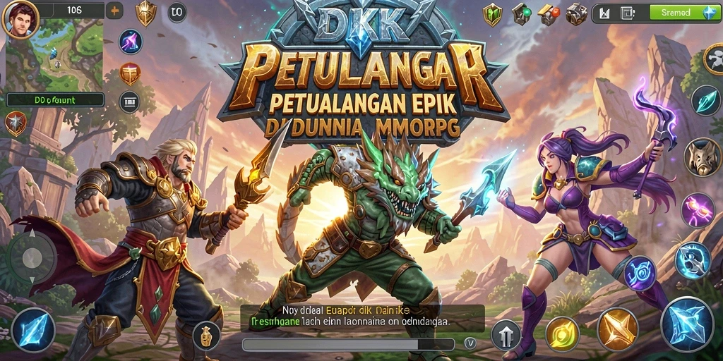 Screenshot DKK menampilkan aksi seru dalam petualangan MMORPG.