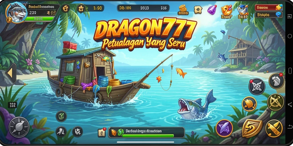 Screenshot DRAGON777 menampilkan aksi memancing yang mendebarkan dengan grafik yang indah.