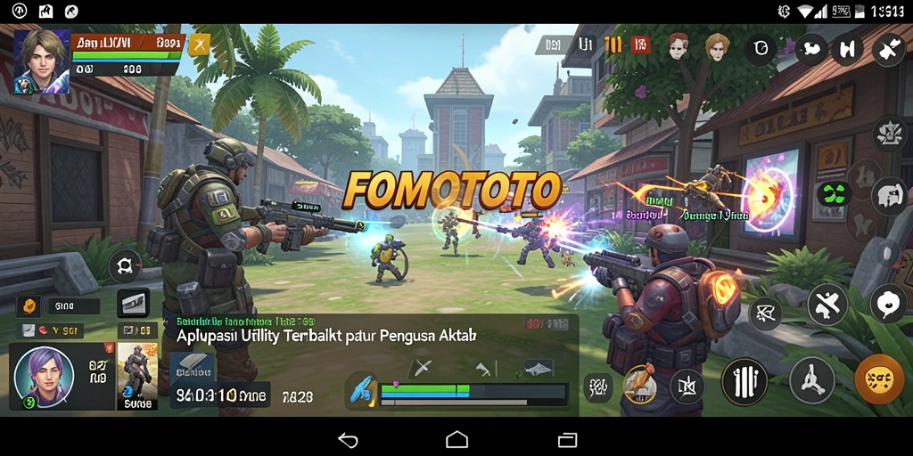 Tampilan antarmuka aplikasi FOMOTOTO yang menarik dan fungsional.