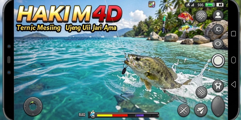 Tangkapan ikan yang realistis dalam gameplay HAKIM4D.
