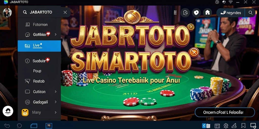 Tampilan gameplay menarik dari JABARTOTO dalam kategori Live Casino.
