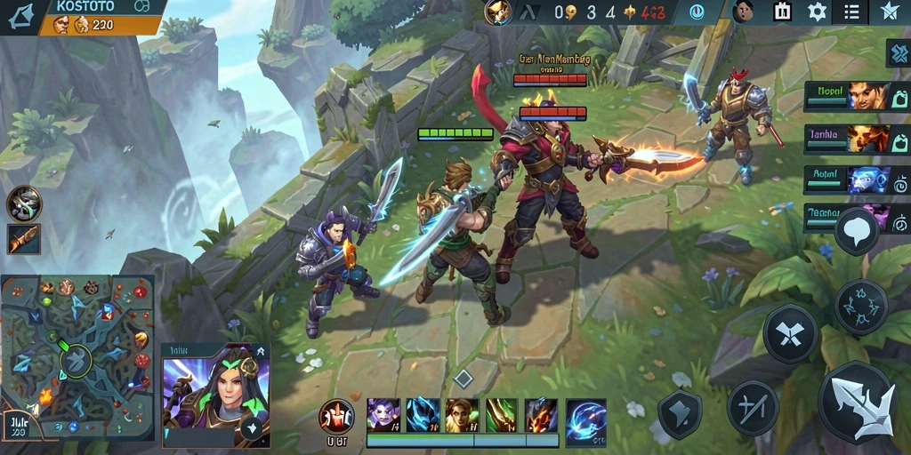 Tampilan gameplay KOSTOTO yang seru dan menegangkan.