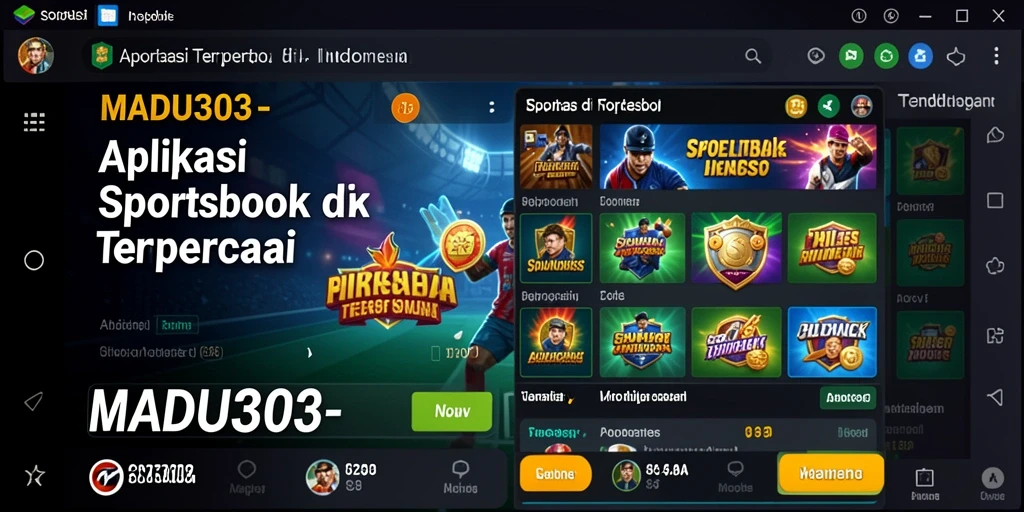 Tampilan gameplay Sportsbook yang menarik dan mudah dipahami.