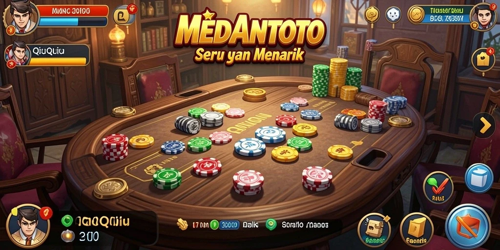 Tampilan seru gameplay MEDANTOTO saat bermain QiuQiu.