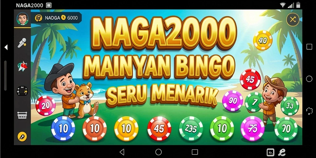Tampilan menarik dari gameplay Bingo di NAGA2000.