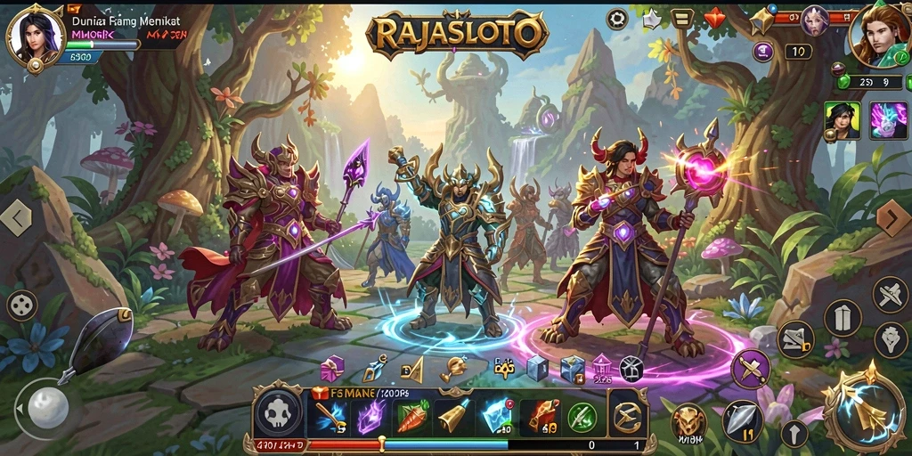 Screenshot menarik dari gameplay seru di RAJASLOTO.