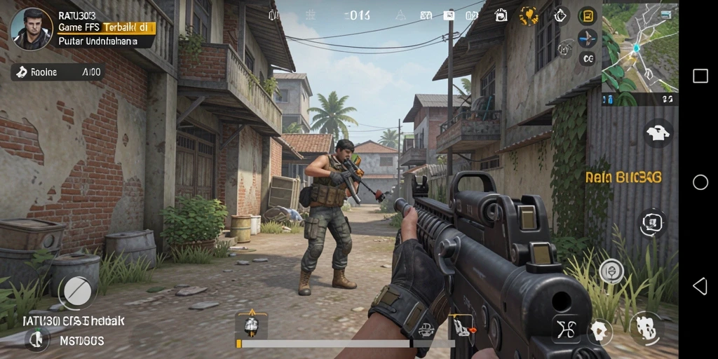 Screenshot gameplay <strong>RATU303</strong> menampilkan aksi tembak-menembak yang mendebarkan.