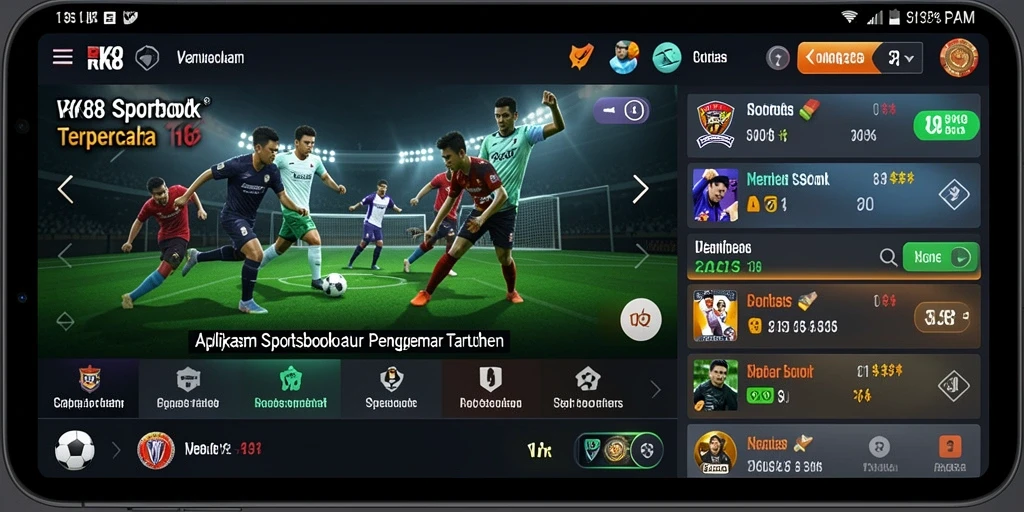 Tampilan gameplay RK88 yang menarik dan interaktif dalam taruhan olahraga.