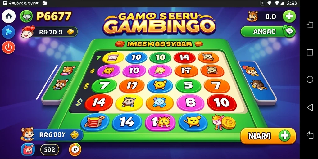 Tampilan gameplay Bingo seru di RP6677.