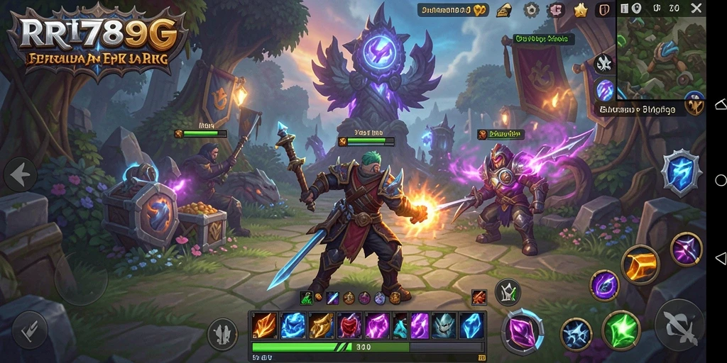 Screenshot gameplay dari dunia ARPG yang memukau di RR789.