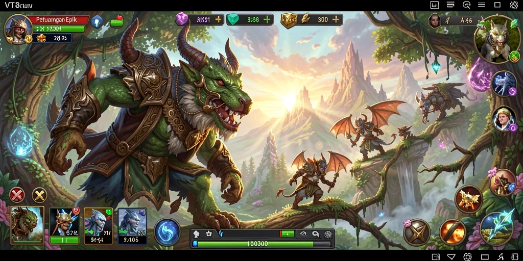 Tangkapan layar gameplay VT38 yang menampilkan aksi mendebarkan.