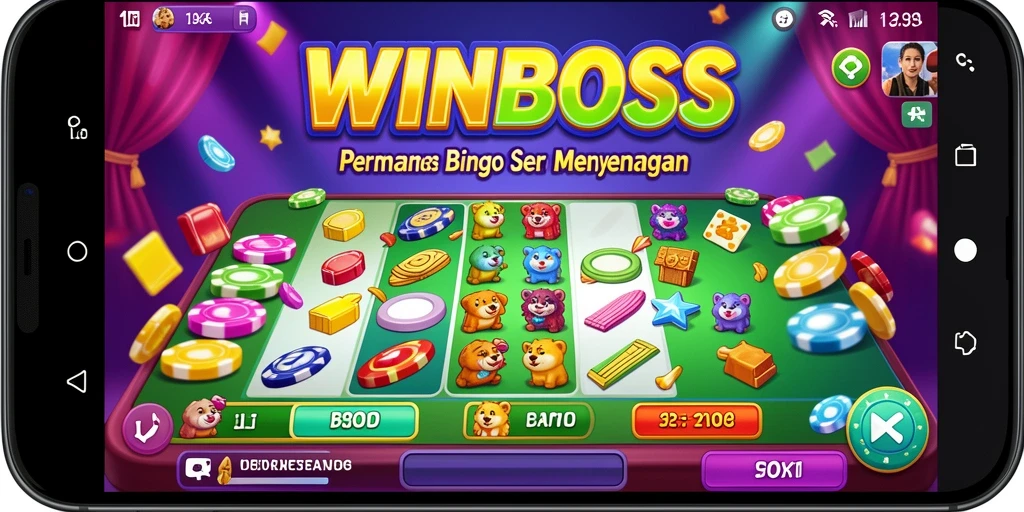 Screenshot gameplay WINBOSS menampilkan serunya permainan Bingo online.